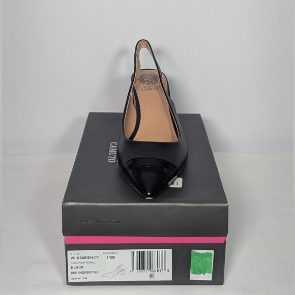 NEW Vince Camuto Womens Hamden Slingback Pump Sz 11 black - Picture 4 of 4